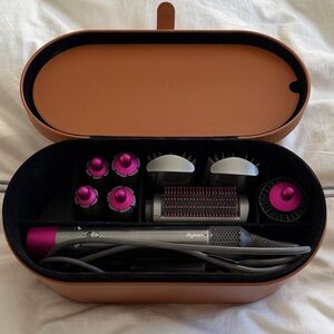 Dyson Hair Styling Set with Fuchsia and Gray